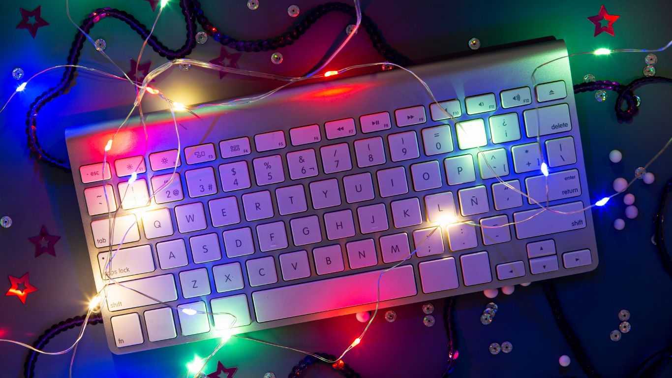 A detailed view of a modern laptop keyboard showcasing keys and functionality.