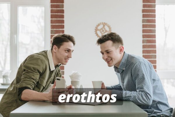 The philosophical concept of erothtos symbolized through ancient Greek art depicting love and connection.