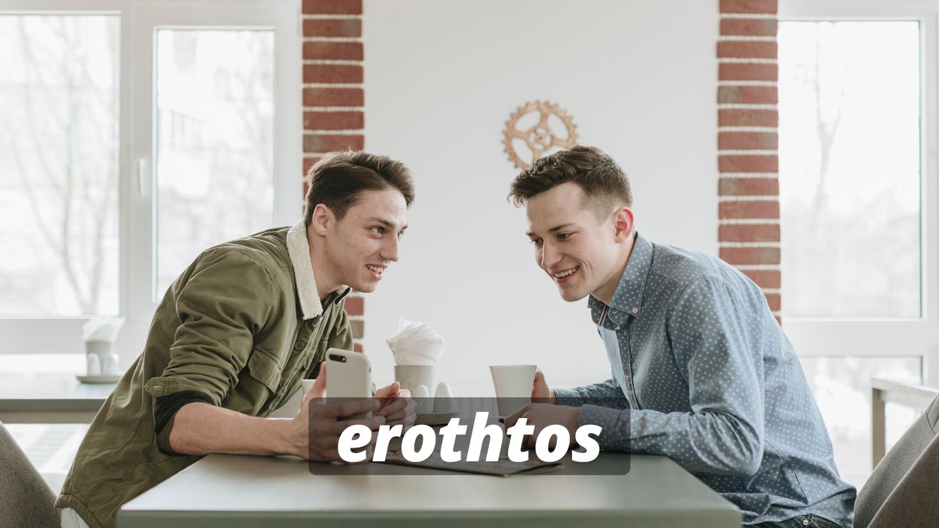 The philosophical concept of erothtos symbolized through ancient Greek art depicting love and connection.