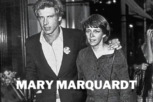 A serene portrait of Mary Marquardt, reflecting her journey as a chef and her ties to Harrison Ford.